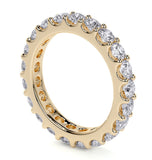 Round Cut Moissanite Diamond Eternity Band