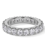 Round Cut Moissanite Diamond Eternity Band