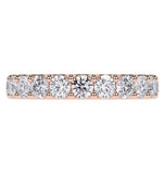 Round Cut Moissanite Diamond Eternity Band