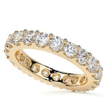 Round Cut Moissanite Diamond Eternity Band