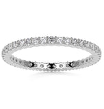 Moissanite Diamond Round Cut Eternity Band For Her