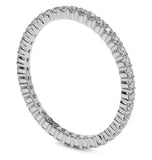 Moissanite Diamond Round Cut Eternity Band For Her