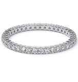 Moissanite Diamond Round Cut Eternity Band For Her