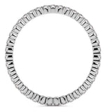 Moissanite Diamond Round Cut Eternity Band For Her