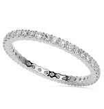 Moissanite Diamond Round Cut Eternity Band For Her