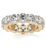 Round Cut Moissanite Diamond Wedding Band