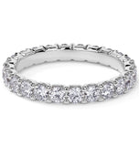 Moissanite Round Cut Prong Set Wedding Band