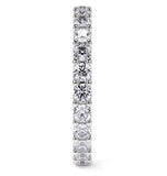 Moissanite Round Cut Prong Set Wedding Band