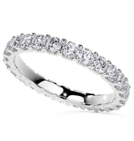 Moissanite Round Cut Prong Set Wedding Band