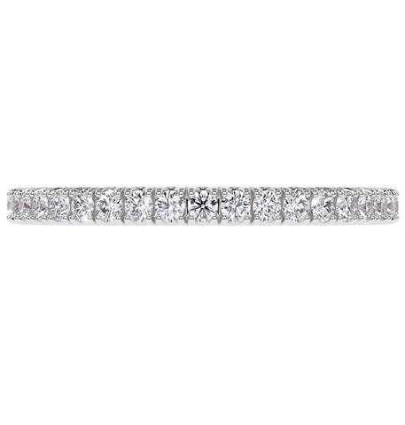 Round Brilliant Cut Moissanite Full Eternity Ring