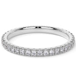 Round Brilliant Cut Moissanite Full Eternity Ring