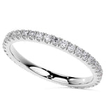 Round Brilliant Cut Moissanite Full Eternity Ring