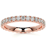 Round Cut Moissanite Stackable Wedding Band