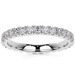 Round Cut Moissanite Stackable Wedding Band