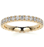 Round Cut Moissanite Stackable Wedding Band