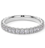 Round Cut Moissanite Stackable Wedding Band