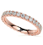 Round Cut Moissanite Stackable Wedding Band