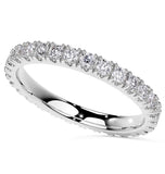 Round Cut Moissanite Stackable Wedding Band