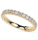 Round Cut Moissanite Stackable Wedding Band