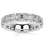 Moissanite Diamond Round Cut Eternity Band