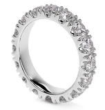 Moissanite Diamond Round Cut Eternity Band