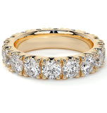 Moissanite Diamond Round Cut Eternity Band