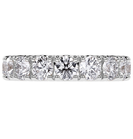 Moissanite Diamond Round Cut Eternity Band