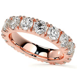 Moissanite Diamond Round Cut Eternity Band