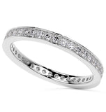 Round Cut VVS1 Moissanite Filigree Wedding Ring