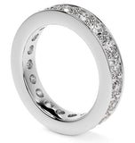 Round Brilliant Cut Moissanite Diamond Full Eternity Ring