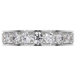 Round Brilliant Cut Moissanite Diamond Full Eternity Ring