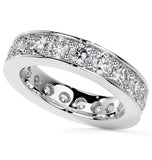 Round Brilliant Cut Moissanite Diamond Full Eternity Ring