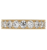 Round Cut Moissanite Filigree Full Eternity Band