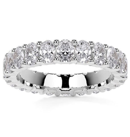 Oval Cut Moissanite Full Eternity Band