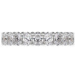 Oval Cut Moissanite Full Eternity Band