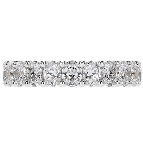 Oval Cut Moissanite Full Eternity Band