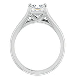 Princess Cut Split Shank Solitaire Engagement Ring