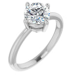 Round Cut Moissanite Solitaire Ring For Women