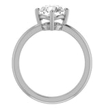 Round Cut Moissanite Solitaire Ring For Women