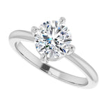 Round Cut Moissanite Solitaire Ring For Women