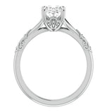 Oval Cut Moissanite Solitaire Vintage Ring For Women