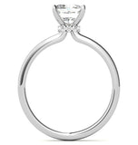 Cushion Cut VVS1 Moissanite Hidden Halo Ring