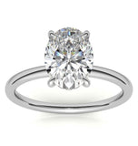 Oval Cut Moissanite Engagement Ring