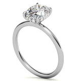 Oval Cut Moissanite Engagement Ring