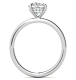 Oval Cut Moissanite Engagement Ring