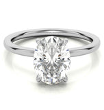 Oval Cut Moissanite Engagement Ring