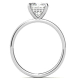 Hidden Halo Cushion Cut Engagement Ring