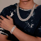 Moissanite Diamond Iced Out Rapper Style Cuban Chain