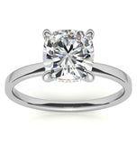 Hidden Halo Cushion Cut Engagement Ring