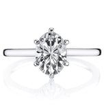 Oval Cut Moissanite Solitaire Engagement Ring